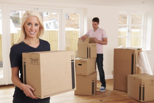 Man and van moving service in Belsize Park with careful loading