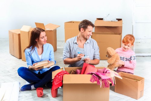 Moving truck support for homes in Belsize Park