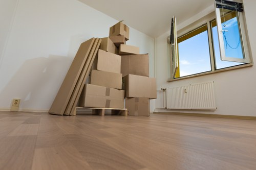 Local moving team handling access and parking challenges