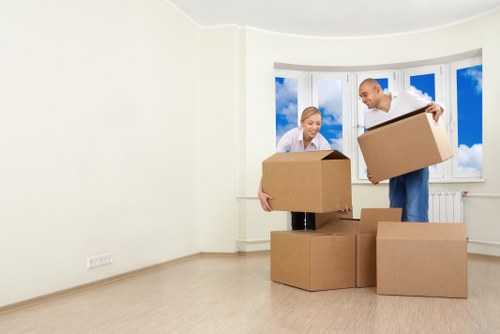 Small business removals and office boxes in Belsize Park