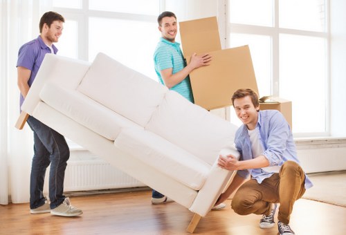 Professional van loading during a London relocation