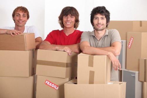 Packing and loading support for a house move in Belsize Park