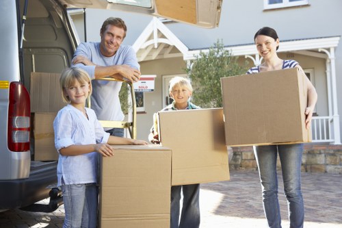 Local moving service handling furniture and boxes with care