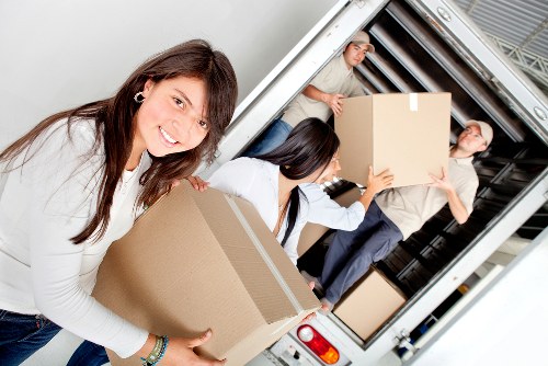 Local moving truck service near Belsize Park streets