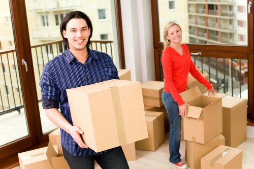 Furniture and box transport for a local Belsize Park removal job